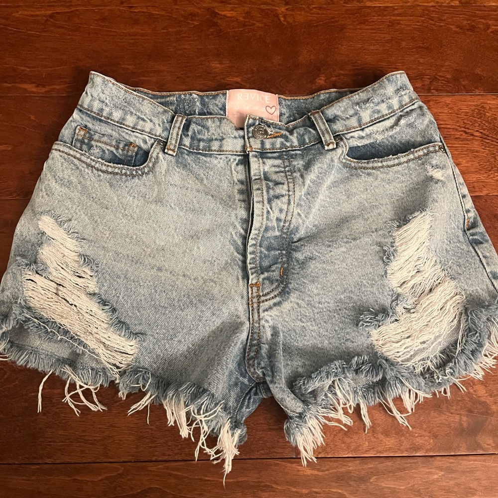 Revice Denim High Waisted Malibu Jean Shorts - Picture 4 of 8